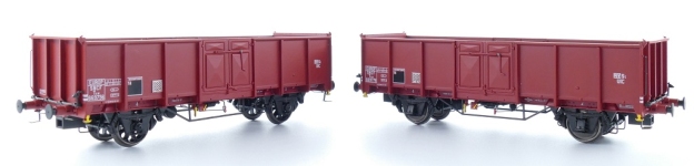 Exact-Train EX23950 - H0 - 2-tlg. Set Offene Güterwagen EUROP SKF Lager, SNCF, Ep. III